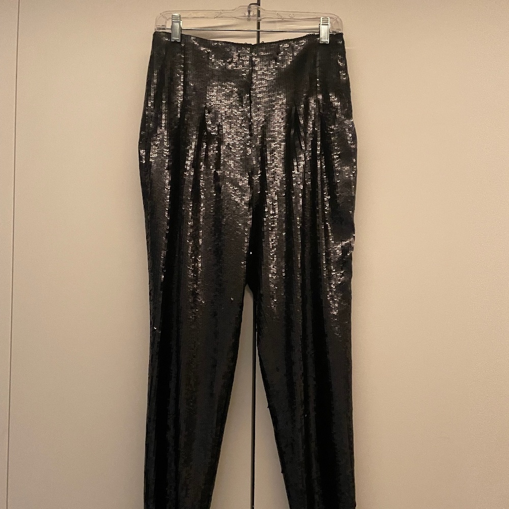 Joie Black Sequin Ankle Pants